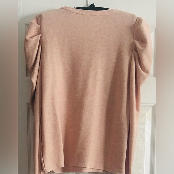 Nine West Puff Sleeve Sweater, pink, size XL - Picture 5 of 5
